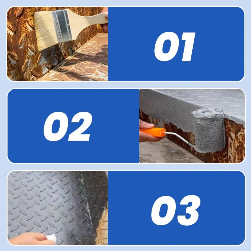 🛡️💧 50 % Rabatt❤️‍🔥Wetterfeste Rostumwandlungsfarbe für Metall