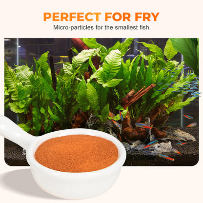 Entkapselte Salinenkrebs-Eier als Fischfutter