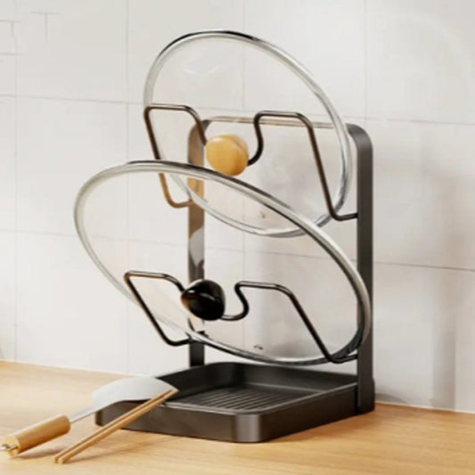 Organizer für Topfdeckel in der Küch