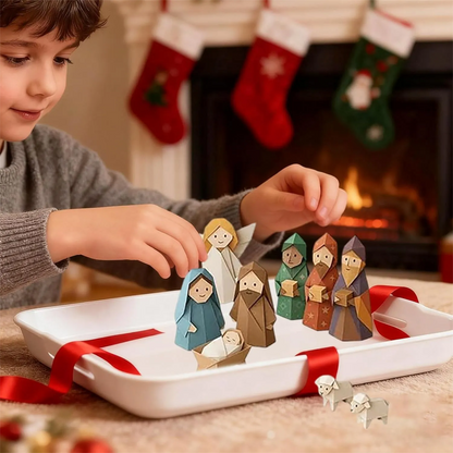 Origami-Bastelset – Weihnachtskrippe