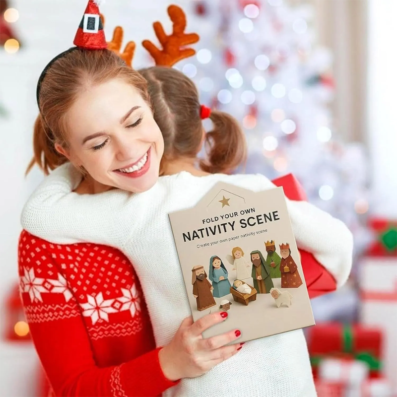 Origami-Bastelset – Weihnachtskrippe