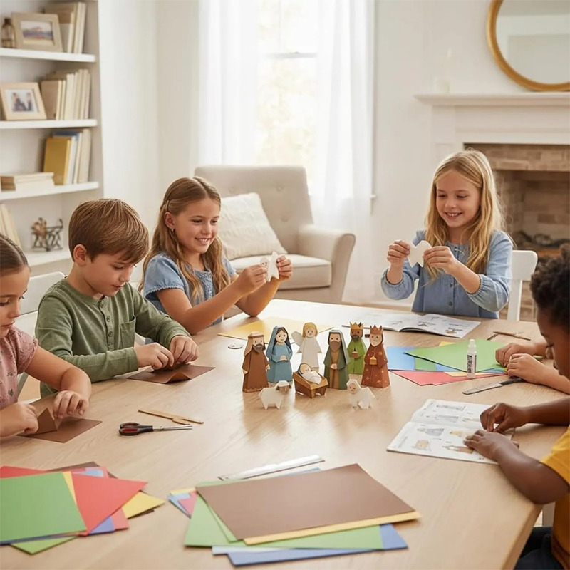 Origami-Bastelset – Weihnachtskrippe