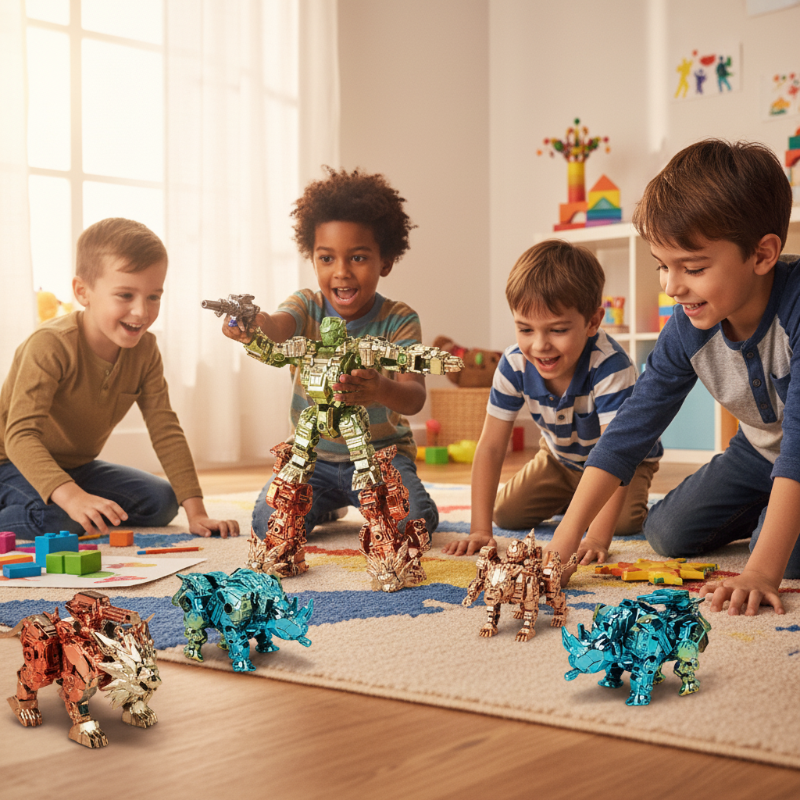 Fantastisches Tier-Roboter-Spielzeug zum Transformieren für Kinder