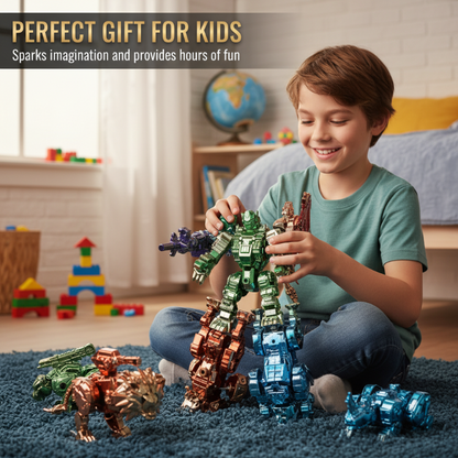 Fantastisches Tier-Roboter-Spielzeug zum Transformieren für Kinder