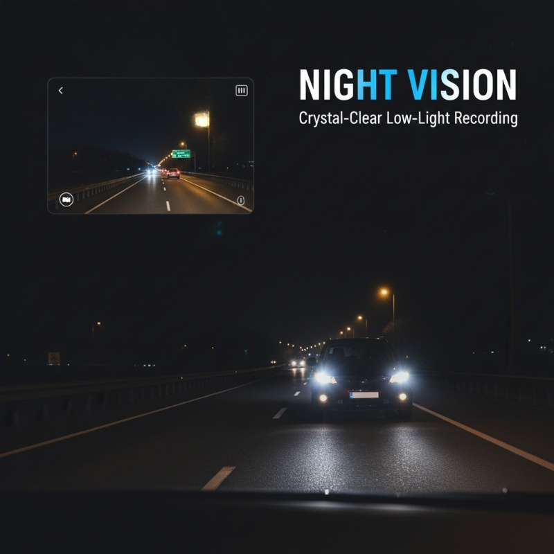 1080P HD-Dashcam mit WLAN und Nachtsichtfunktion