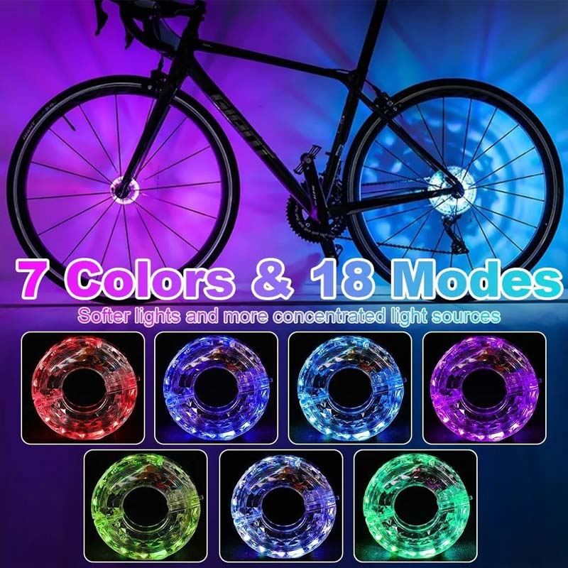 ✨ LED-Fahrradnabenleuchte für Nachtfahrten