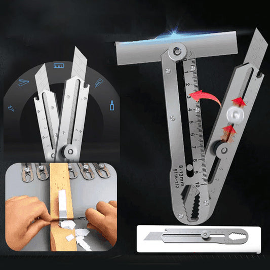 🔪 KAUFE 2, ERHALTE 1 GRATIS! 🛡️ Mehrzweck-Schnappmesserklinge – Einziehbar, Taschensicher & Ergonomischer Griff ⚙️📦