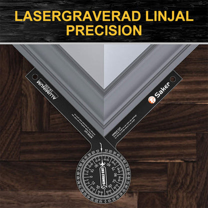 📐 Perfekte Gehrungsverbindungen jedes Mal – 7" Aluminium-Winkelmesser für Gehrungssägen. Kein Rätselraten mehr. Lager in Großbritannien