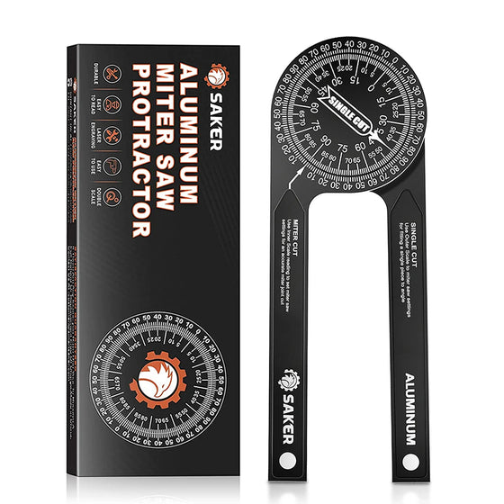 📐 Perfekte Gehrungsverbindungen jedes Mal – 7" Aluminium-Winkelmesser für Gehrungssägen. Kein Rätselraten mehr. Lager in Großbritannien
