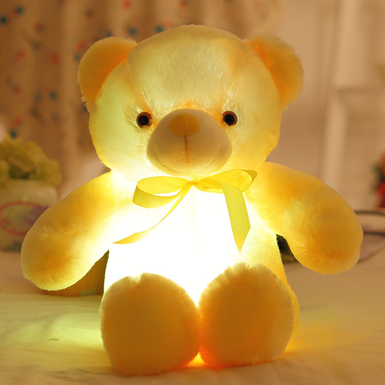 🎄❤️Weihnachtsangebot: 60% Rabatt 🧸Teddybär, buntes LED-Licht, Stofftiere