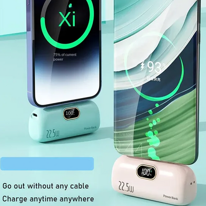🔋 49% RABATT! 📱 Mini-Powerbank 5000mAh – Tragbar, Schnellladung & Perfekt für Unterwegs ✨