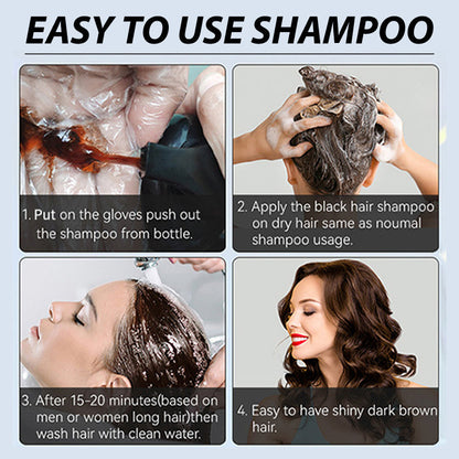 🍎 JETZT 50 % RABATT!✨ Sofortige Haarfärbeshampoo mit Kräuterextrakten für Männer & Frauen