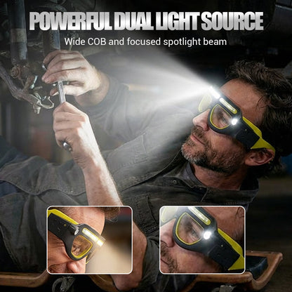 ⏰ 🔦 Limitierter Mega-Deal: Kauf 3, erhalt 4 & spare 50%! 👓 Die wiederaufladbare Stirnlampe für jede Brille. Hände frei, Licht parat.