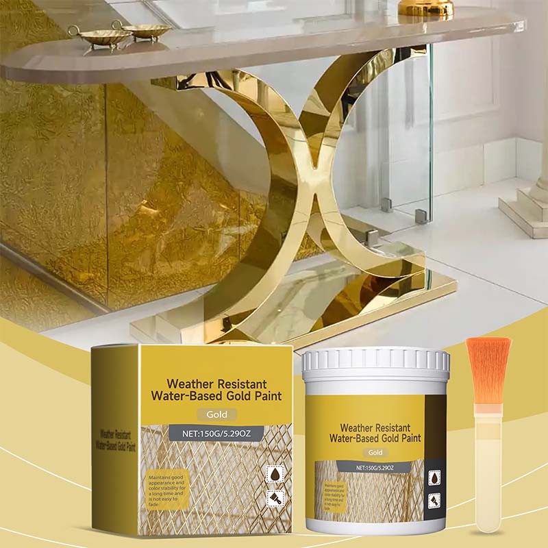 Wasserbasierte, wetterbeständige Goldfarbe