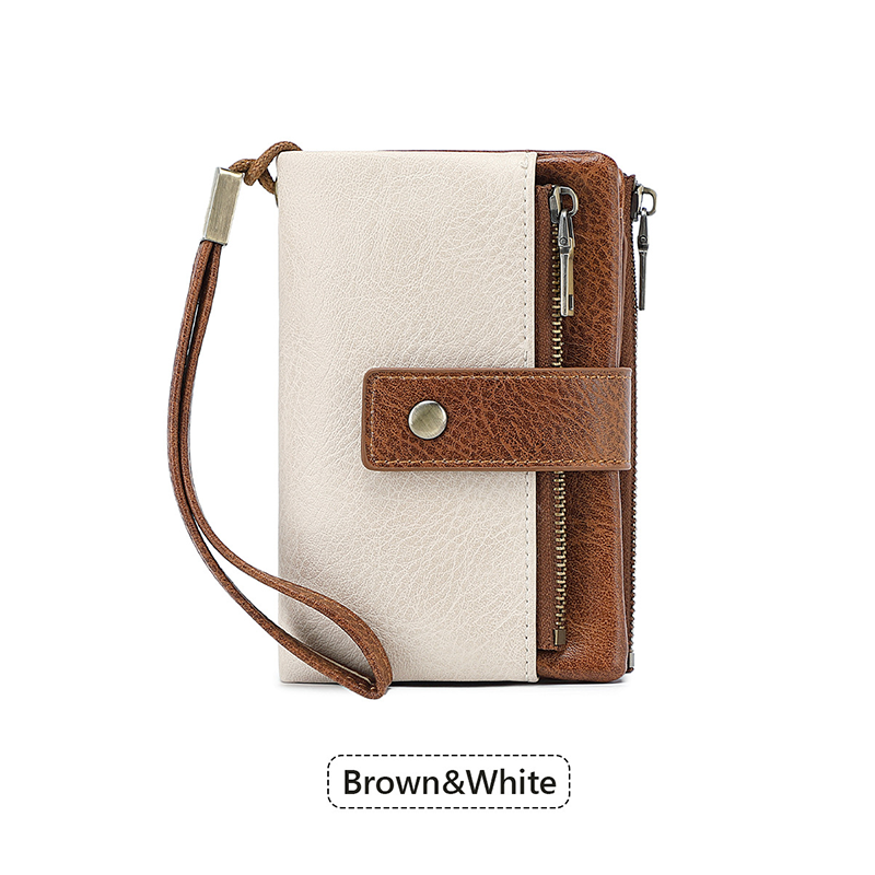 🔥Zeitlich begrenztes Angebot – Damen-Geldbörse im Retro-Stil mit RFID-Schutz, dreifach gefaltet