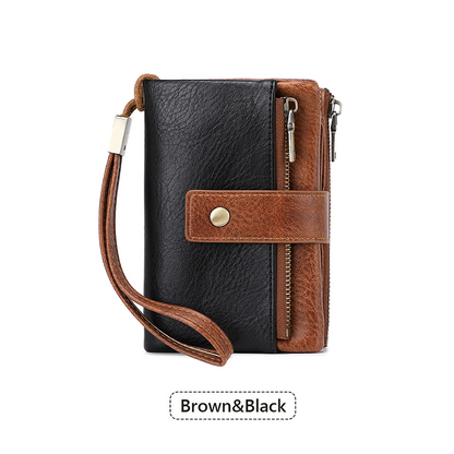 🔥Zeitlich begrenztes Angebot – Damen-Geldbörse im Retro-Stil mit RFID-Schutz, dreifach gefaltet