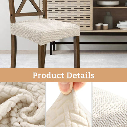🪑✨ Langlebiger & wasserfester Stuhlbezug mit Rautenmuster – Perfekt für 🏠💼 Haushalt, Hotel und Restaurant – Strapazierfähiger Jacquard-Stoff mit stylischem Design