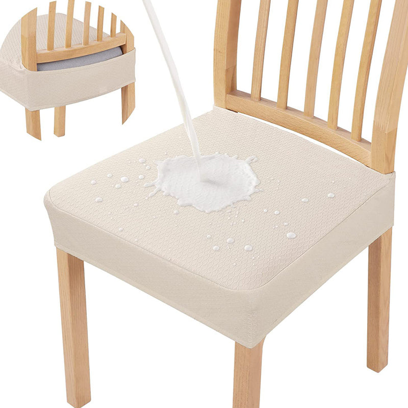 🪑✨ Langlebiger & wasserfester Stuhlbezug mit Rautenmuster – Perfekt für 🏠💼 Haushalt, Hotel und Restaurant – Strapazierfähiger Jacquard-Stoff mit stylischem Design