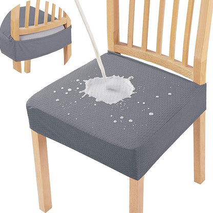 🪑✨ Langlebiger & wasserfester Stuhlbezug mit Rautenmuster – Perfekt für 🏠💼 Haushalt, Hotel und Restaurant – Strapazierfähiger Jacquard-Stoff mit stylischem Design