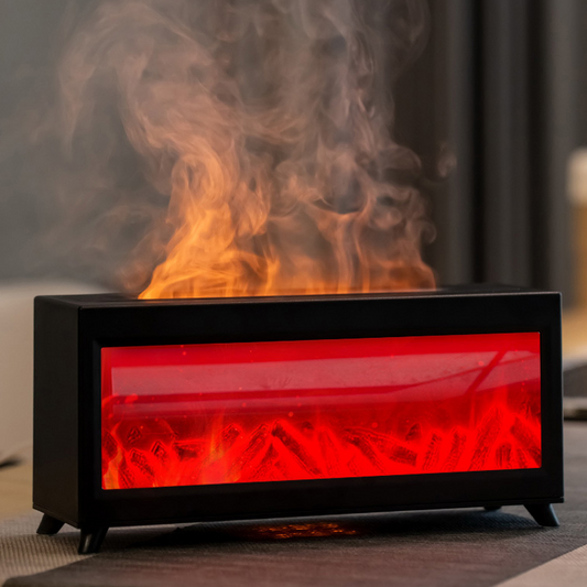 Aromatherapie-Diffusor mit Kaminflammen-Effekt in 7 Farben