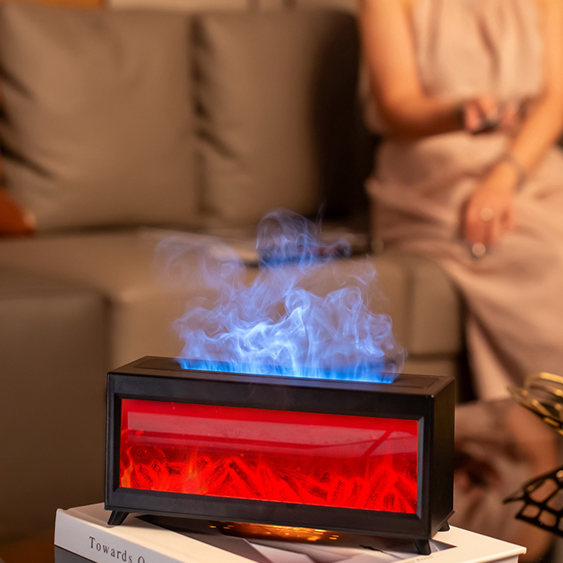 Aromatherapie-Diffusor mit Kaminflammen-Effekt in 7 Farben