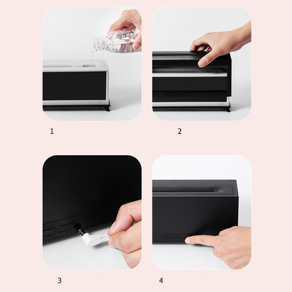 Aromatherapie-Diffusor mit Kaminflammen-Effekt in 7 Farben