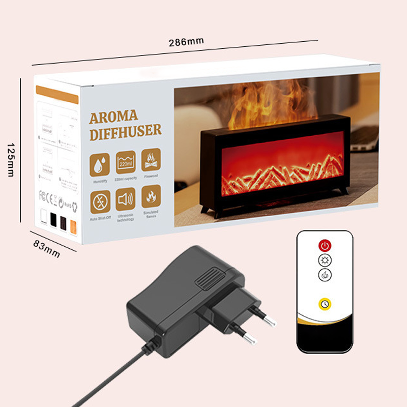 Aromatherapie-Diffusor mit Kaminflammen-Effekt in 7 Farben