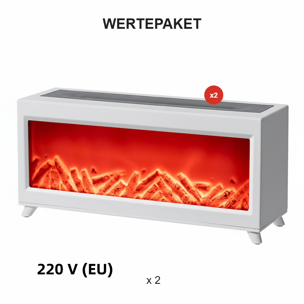 Aromatherapie-Diffusor mit Kaminflammen-Effekt in 7 Farben