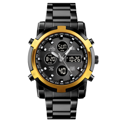 ✨⌚Wasserdichte Militäruhr für Herren – Analog-Digital, Edelstahl & Stoßfest 🛡️