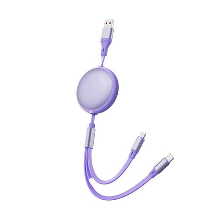 3-in-1 100 W einziehbares Multi-Ladekabel