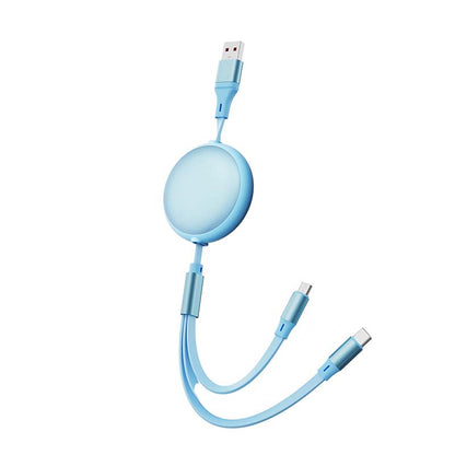 3-in-1 100 W einziehbares Multi-Ladekabel