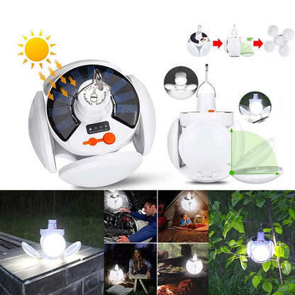 ☀️⚡50% RABATT! 🔋🔥Solarbetriebene, multifunktionale und faltbare Lampe in Fußballform