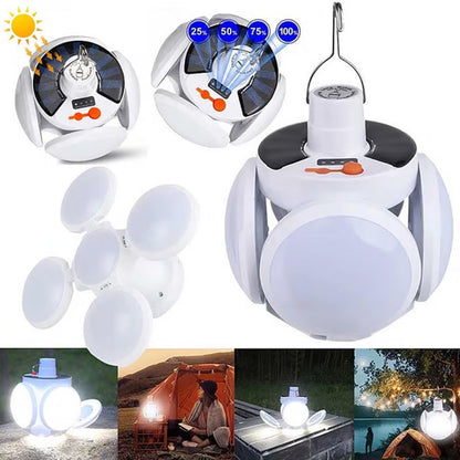 ☀️⚡50% RABATT! 🔋🔥Solarbetriebene, multifunktionale und faltbare Lampe in Fußballform
