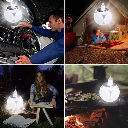 ☀️⚡50% RABATT! 🔋🔥Solarbetriebene, multifunktionale und faltbare Lampe in Fußballform