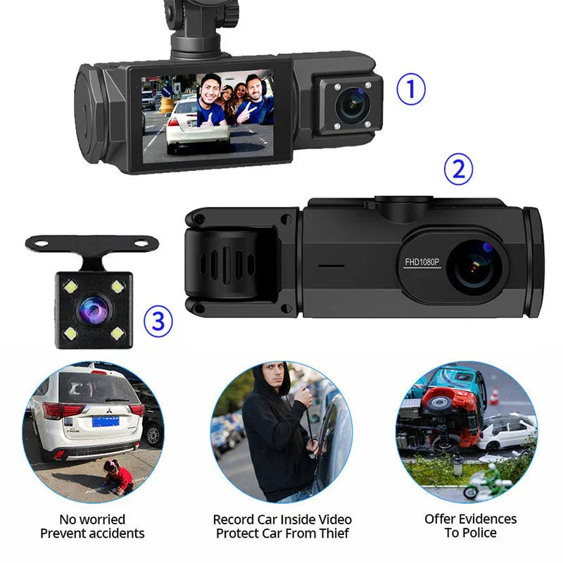 🔥 Heute -50 %! 🚗 HD 1080p Auto-Dashcam mit Rückfahrkamera
