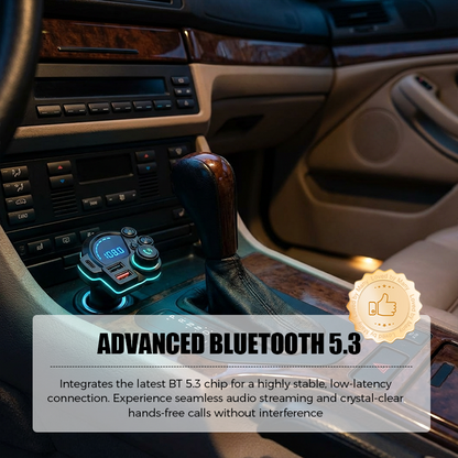 📻 50% RABATT! 🚗 Universeller Dual-Port-FM-Bluetooth-Transmitter – Kabellose Musik, Freisprechen & Doppel-USB-Ladegerät 🔌