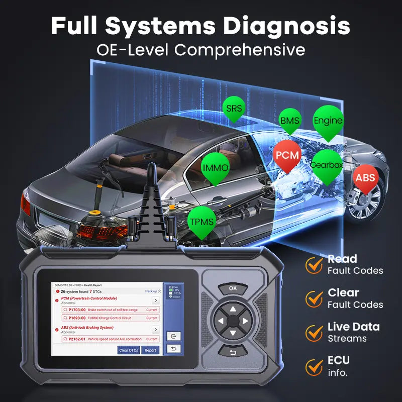 ✈️ kostenloser Versand ✈️Multifunktionaler OBD2-Diagnosescanner für Fahrzeugmotore