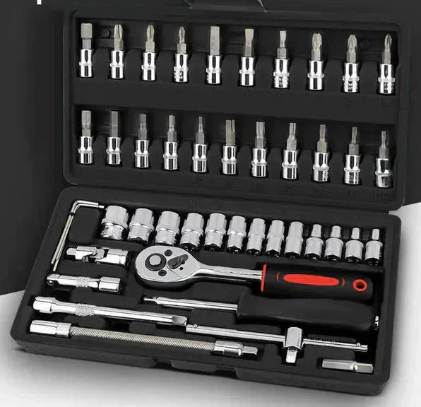 🔧✨ Jetzt im Sale: 46-teiliges Steckschlüssel-Set mit Bits – 50 % Rabatt! 🌟🔩 Profi-Qualität für präzises Arbeiten in Werkstatt & Haushalt. Langlebig & vielseitig.