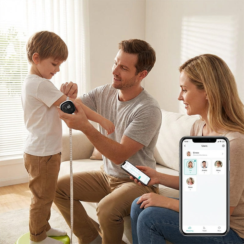 📢📢50 % Rabatt!! ⏰Smart Ruler-Körpermaßband, LED-HD-Vollbild-Fitnessgerät, Fitdays-APP-kompatibel