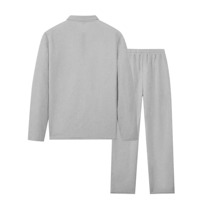 👕 60% RABATT! 🧵 Herren Waffelstrick-Set (Sweatshirt & Hose) – Bequemes Material, Moderne Passform & Vielseitiger Stil 👖