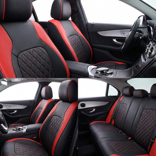 🚗✨ 50% RABATT! 9-teiliges Leder-Autositzbezug-Set – Universelle Passform, Atmungsaktiv & Leicht zu Reinigen für perfekten Innenraum 🛋️