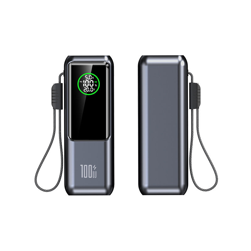 📢📢50 % Rabatt!!+Kostenloser Versand✈️🥳Tragbares Ladegerät mit integriertem Kabel⚡