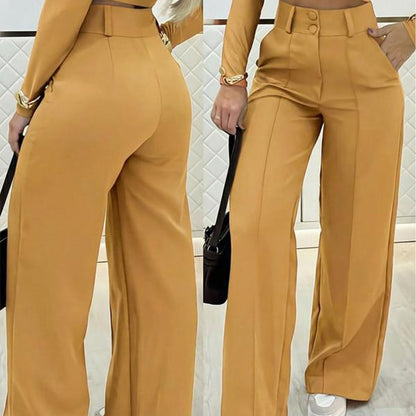💎 61 % RABATT – NUR 3 TAGE! 💎 Damenhose mit hoher Taille und ausgestelltem Bein – fließender Schnitt, verlängerte Silhouette und knitterfreier Stoff ✈️2 Stück kaufen -> Kostenloser Versand