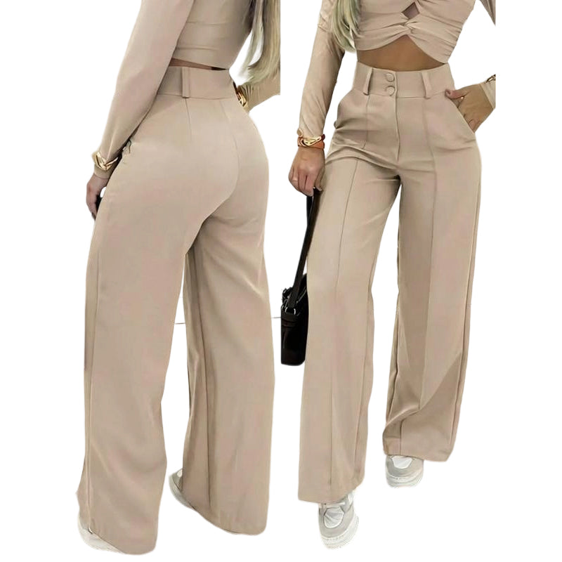 💎 61 % RABATT – NUR 3 TAGE! 💎 Damenhose mit hoher Taille und ausgestelltem Bein – fließender Schnitt, verlängerte Silhouette und knitterfreier Stoff ✈️2 Stück kaufen -> Kostenloser Versand