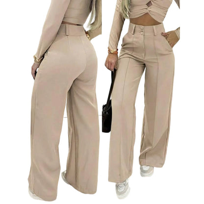 💎 61 % RABATT – NUR 3 TAGE! 💎 Damenhose mit hoher Taille und ausgestelltem Bein – fließender Schnitt, verlängerte Silhouette und knitterfreier Stoff ✈️2 Stück kaufen -> Kostenloser Versand