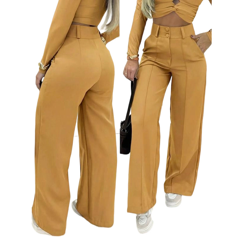 💎 61 % RABATT – NUR 3 TAGE! 💎 Damenhose mit hoher Taille und ausgestelltem Bein – fließender Schnitt, verlängerte Silhouette und knitterfreier Stoff ✈️2 Stück kaufen -> Kostenloser Versand