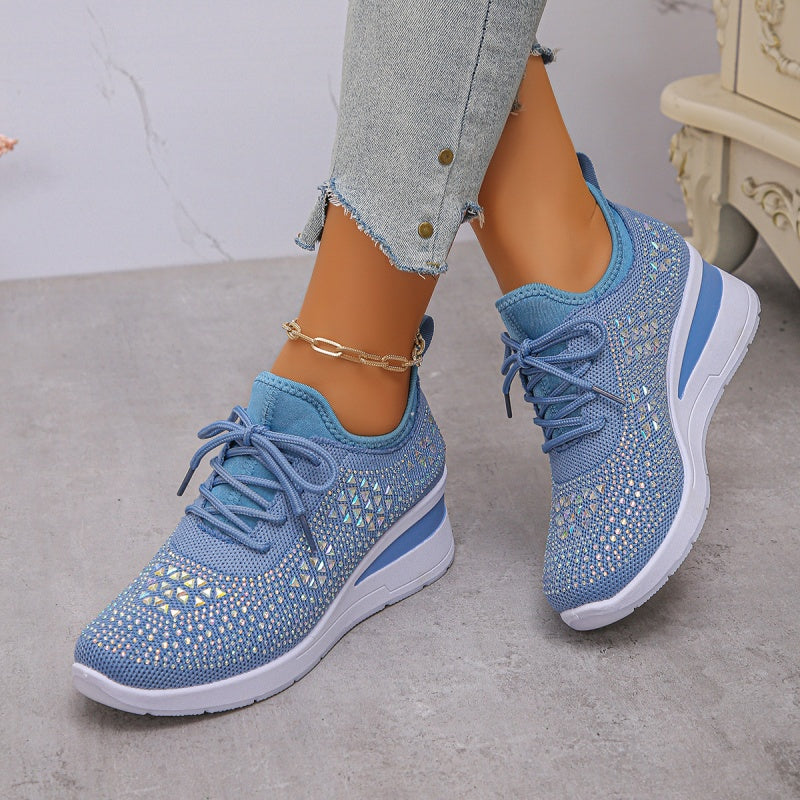 👟 60% RABATT! ✨ Atmungsaktive Sneaker aus Mesh mit Strassverzierung – Funkelndes Design, Leichte Belüftung & Rutschfeste Sohle 💎