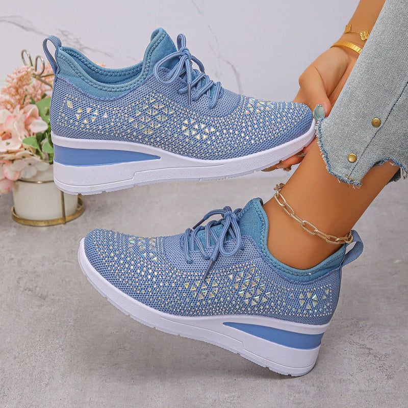 👟 60% RABATT! ✨ Atmungsaktive Sneaker aus Mesh mit Strassverzierung – Funkelndes Design, Leichte Belüftung & Rutschfeste Sohle 💎