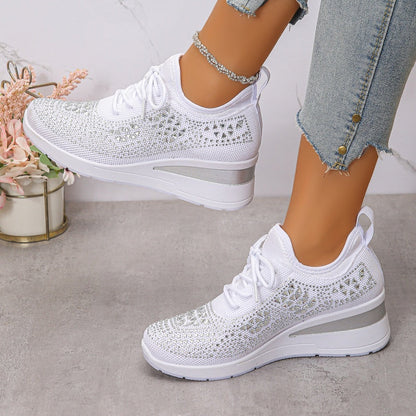 👟 60% RABATT! ✨ Atmungsaktive Sneaker aus Mesh mit Strassverzierung – Funkelndes Design, Leichte Belüftung & Rutschfeste Sohle 💎
