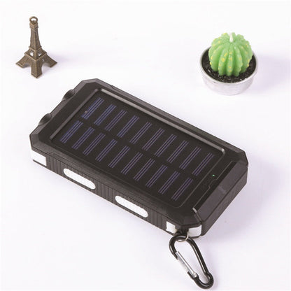 🔋 50% RABATT! ⚡ Tragbare Solar-Powerbank – Doppel-LED & Solarladung ✨